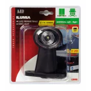 Lampa gabarit camion Ilumia cu brat scurt - cu 2 LED-uri 24V - Alb/Rosu