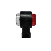 Lampa gabarit camion mini cu LED 12-24V set 2buc - Alb/Rosu