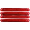 Lampa gabarit cu 12 LED-uri 12/24V set 4buc Cridem - Rosu