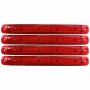 Lampa gabarit cu 12 LED-uri 12/24V set 4buc Cridem - Rosu