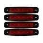 Lampa gabarit cu 6 LED-uri 12/24V set 4buc - Rosu