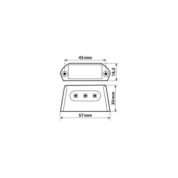 Lampa iluminat numar inmatriculare A-ion 3 SMD 12V12V A-ion