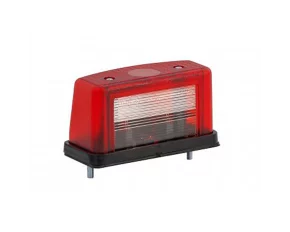 Kamar License plate light with 2 functions W08 12/24V - Red/White