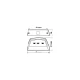 Lampa iluminat numar inmatriculare E-ion 3 SMD 12V