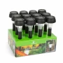 Lampa solara LED, alb rece - negru - Material plastic