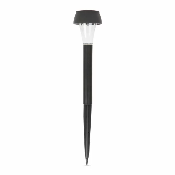 Lampa solara LED, alb rece - negru - Material plastic