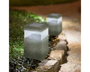 Lampă solară LED, Imitație piatră