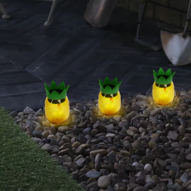 Lampa solara LED - model ananas - 117 x Ø 75 mm