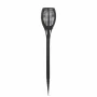 Lampa solara LED, model imitatie de flacara - negru - mat. plastic