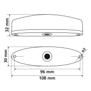 Lampa stop LED cu 2 functii Porster 12V