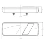 Lampa stop spate 75LED 10/30V 420x150mm - Dreapta