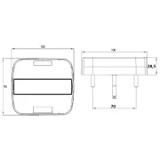 Lampa stop spate cu 5 functii LED 12/24V 1buc Kamar