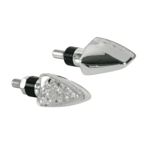 Lampi semnalizare directie mers Arrow-2 LED 12V 2buc - Crom