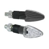 Lampi semnalizare directie mers Atom LED 12V 2buc - Carbon