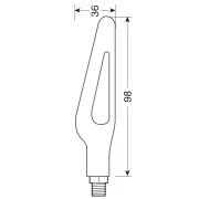 Lampi semnalizare directie mers lumina secventiala Glory SQ LED 12V 2buc