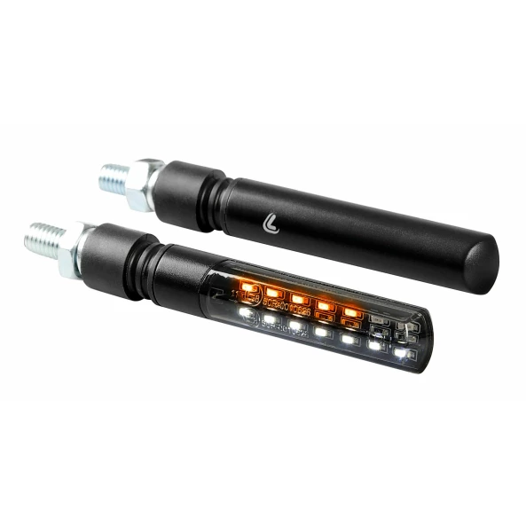 Lampi semnalizare directie mers lumina secventiala si pozitie Line SQ LED 12V 2buc - Fata