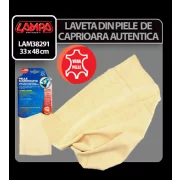 Laveta din piele de caprioara autentica 33x48cm