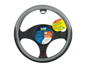 Manson volan Club Premium - M - Ø 37/39cm - Negru/Gri