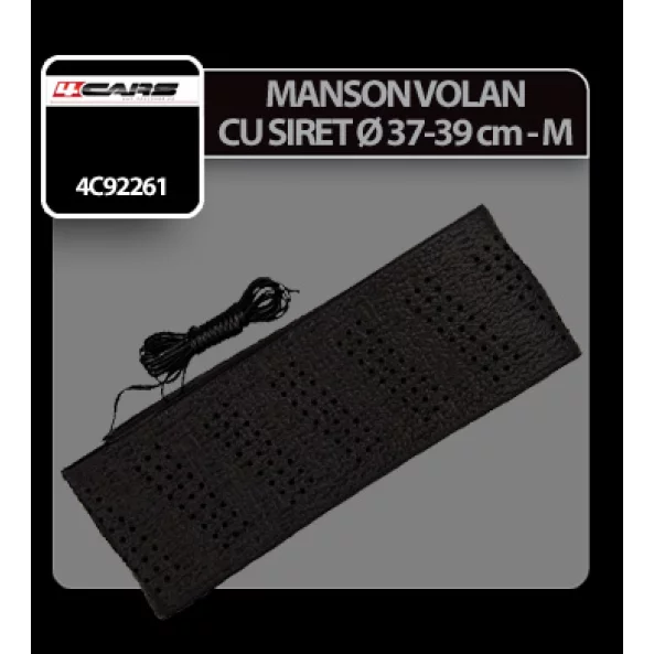 Manson volan cu siret 4Cars - M - Ø 37/39cm