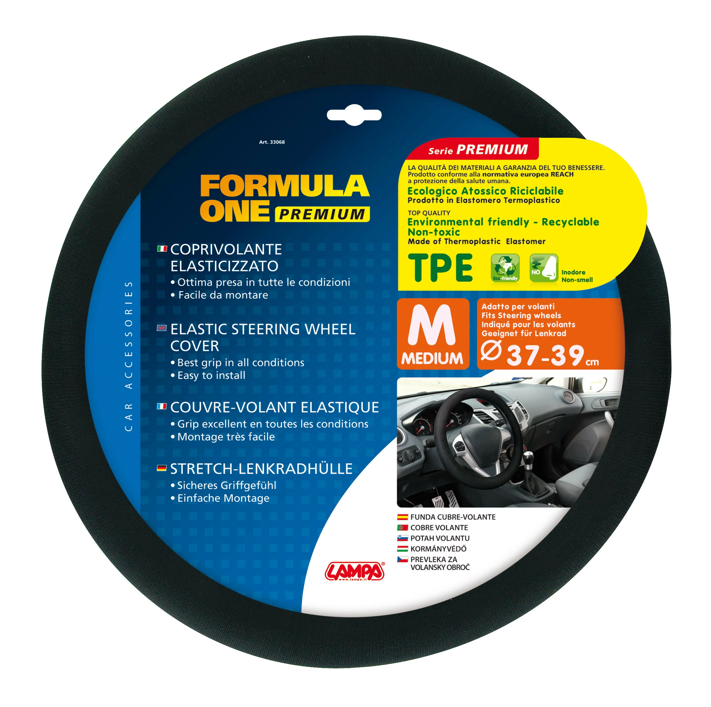 Manson volan textil Formula One Lampa - Ø 37-39cm