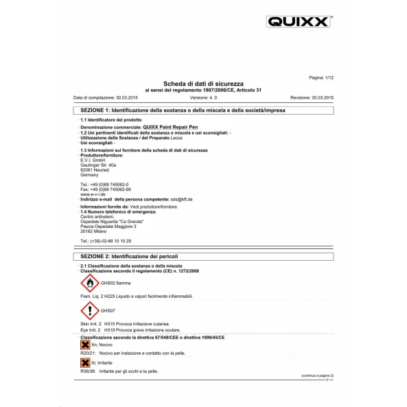 Marker pentru retusare suprafete vopsite Quixx