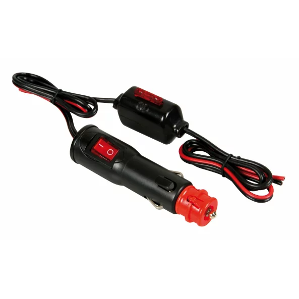 Mufa bricheta universala, cu cablu de 100cm, siguranta externa 10A, intrerupator, 12/24V