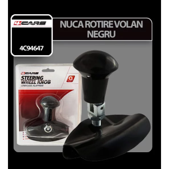 Nuca rotire volan 4Cars - Negru - Resigilat
