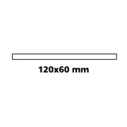 Oglinda interioara ovala cu ventuza 120x60mm