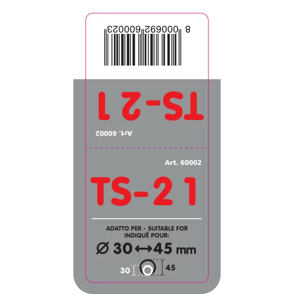 Ornament toba esapament curbat TS-21, din otel inoxidabil lustruit, racordare Ø30-45mm