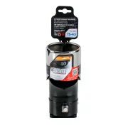 Ornament toba esapament curbat TS-45, din otel inoxidabil lustruit, racordare Ø50-63mm