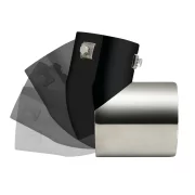 Ornament toba esapament curbat TS-68, din otel inoxidabil lustruit, sunet sport, racordare Ø30-45mm