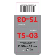 Ornament toba esapament TS-03, din otel inoxidabil lustruit, sunet sport, racordare Ø50-62mm