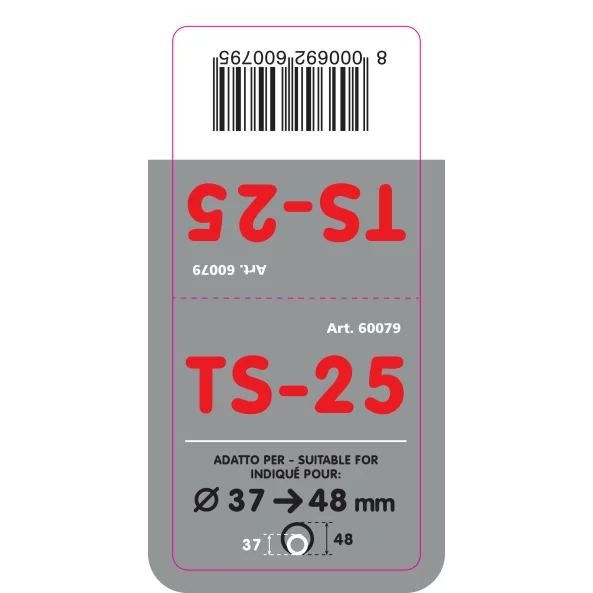 Ornament toba esapament TS-25, din otel inoxidabil lustruit, racordare Ø37-42mm