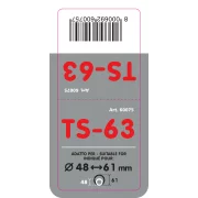 Ornament toba esapament TS-63, din otel inoxidabil lustruit, sunet sport, racordare Ø48-61mm