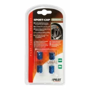 Ornamente capacele valve Hexagonal 4buc - Albastru