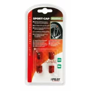 Ornamente capacele valve Hexagonal 4buc - Rosu