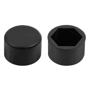 Ornamente prezoane silicon 20buc - Hex 17mm - Negru