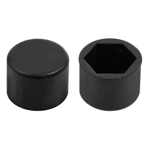 Ornamente prezoane silicon 20buc - Hex 19mm - Negru