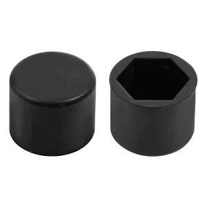 Ornamente prezoane silicon 20buc - Hex 21mm - Negru