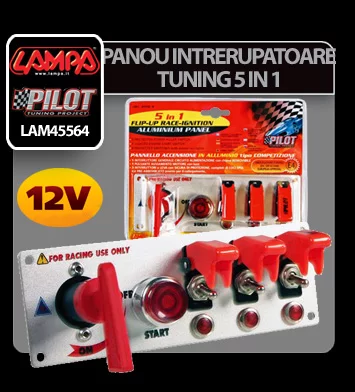 Panou intrerupatoare tuning 5 in 1 12V