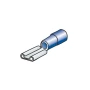Papuci electrici 10buc, mama - 6,3x0,8mm - Albastru