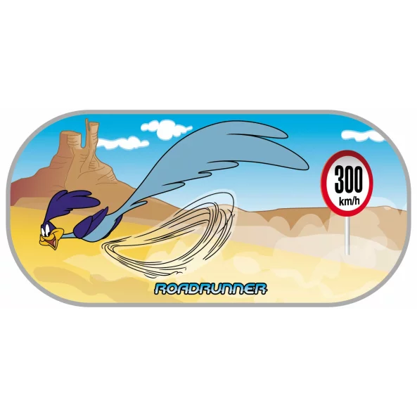Parasolar spate cu ventuze Looney Tunes 1buc - Road Runner