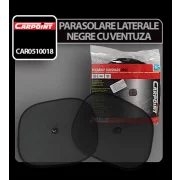 Parasolare laterale negre cu ventuza Carpoint