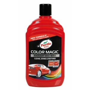Pasta pentru lustruit caroserii Turtle wax Color Magic 500ml - Rosu
