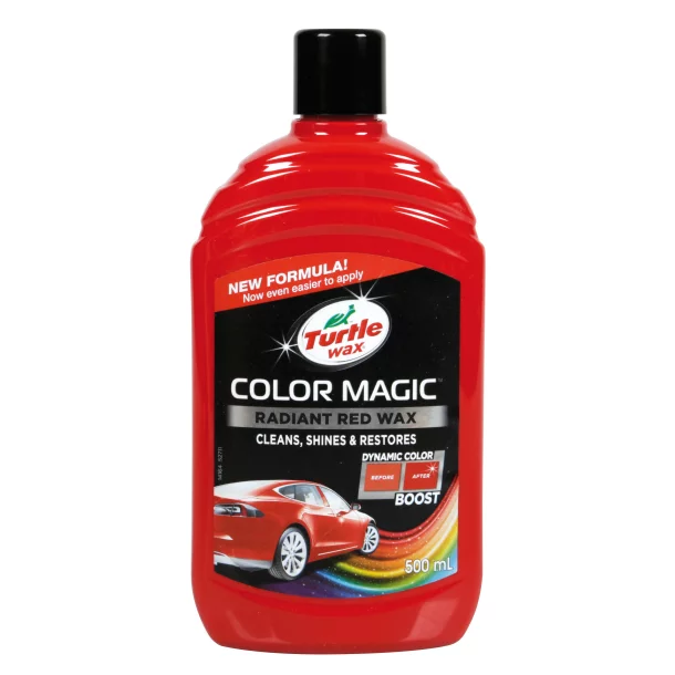 Pasta pentru lustruit caroserii Turtle wax Color Magic 500ml - Rosu