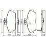 Placute frana fata BOSCH 0 986 495 233 - Honda Civic, Rover 45