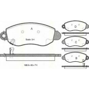 Placute frana fata Ford Tranzit (00-06)
