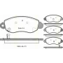 Placute frana fata Ford Tranzit (00-06)