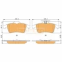 Placute frana spate Ford Transit Connect (02-13)
