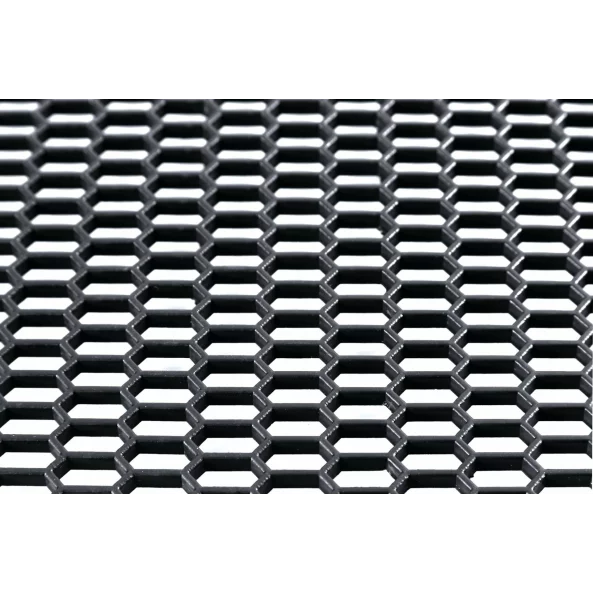 Plasa grila spoiler plastic Negru - Hexagon mare 15x35mm - 120x40cm